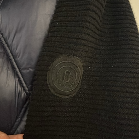 Bernardo puffer 3/4 length jacket w/sweater knit sleeves - Picture 4 of 6